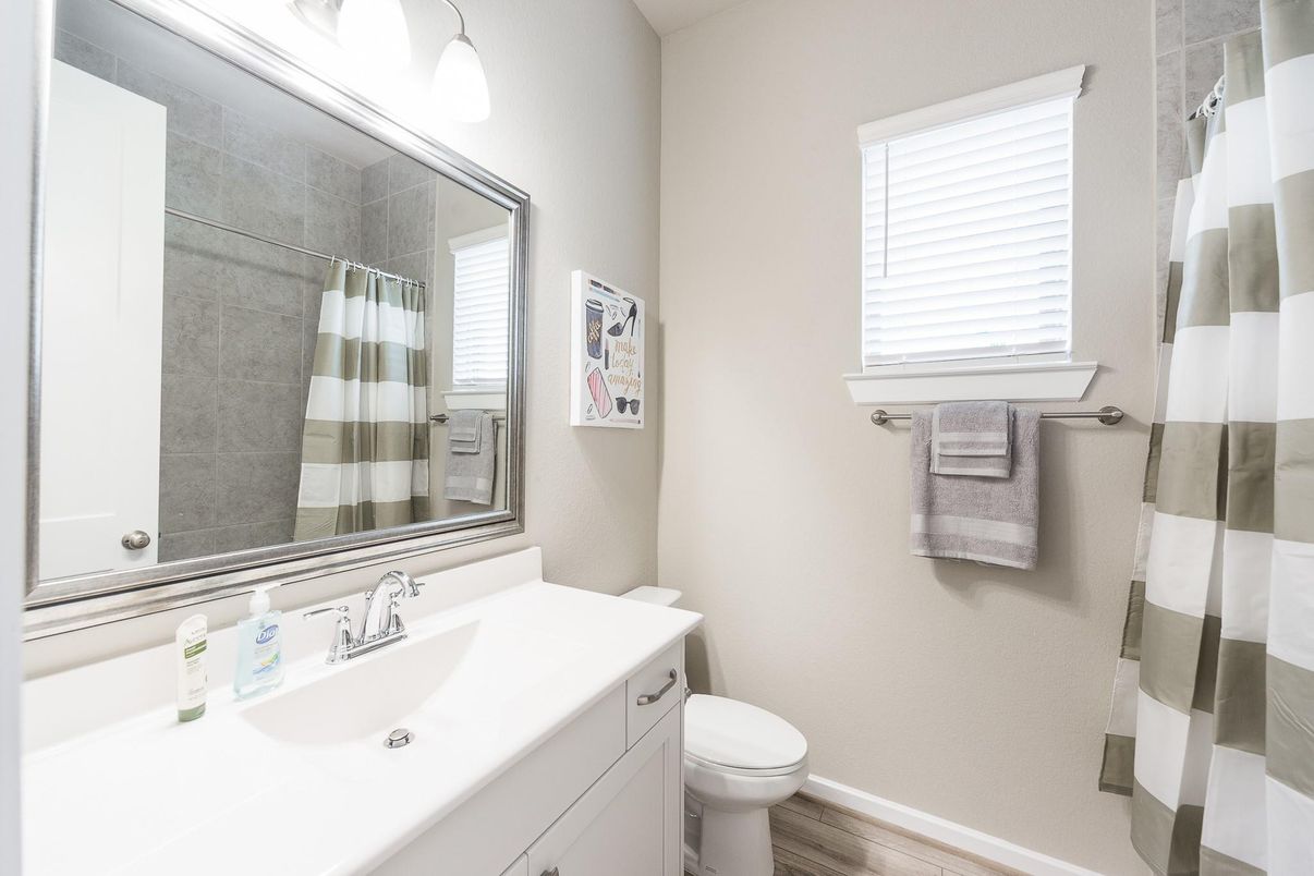 Bathroom, Interior, Wood Texture Flooring
