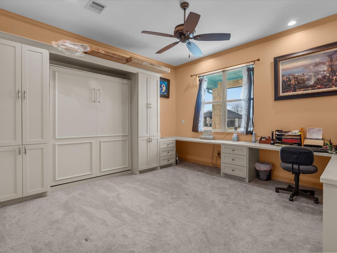 Home Office, Interior, Recessed Lighting