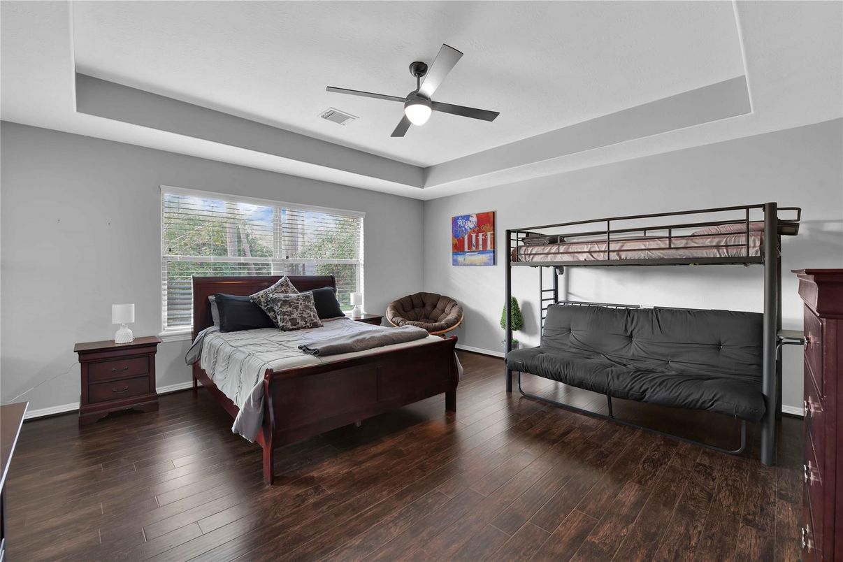 Bedroom, Interior, Wood Texture Flooring