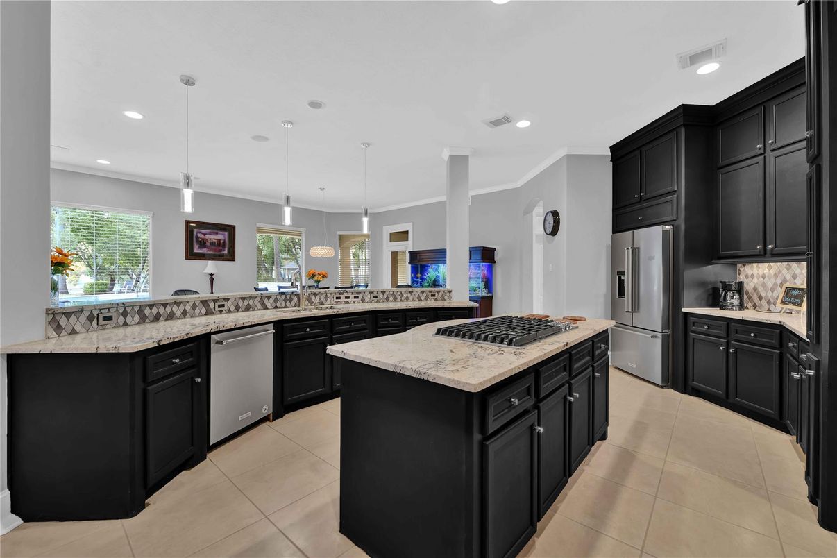 Interior, Kitchen, Pendant Lights, Recessed Lighting