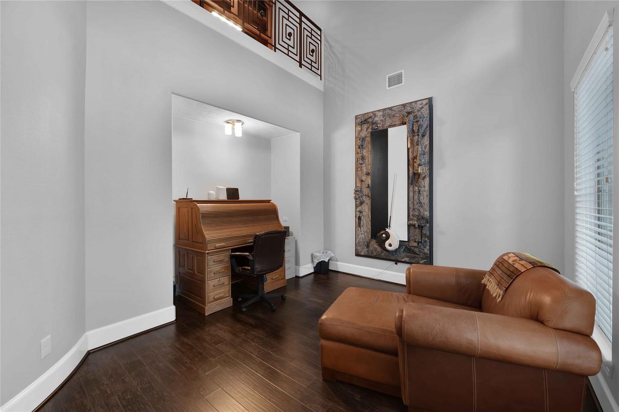 Home Office, Interior, Wood Texture Flooring