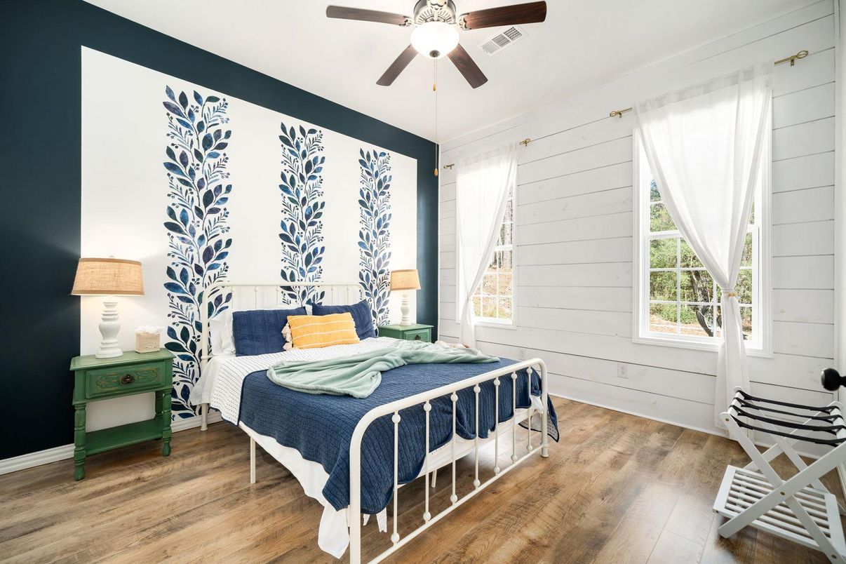 Bedroom, Interior, Wood Texture Flooring