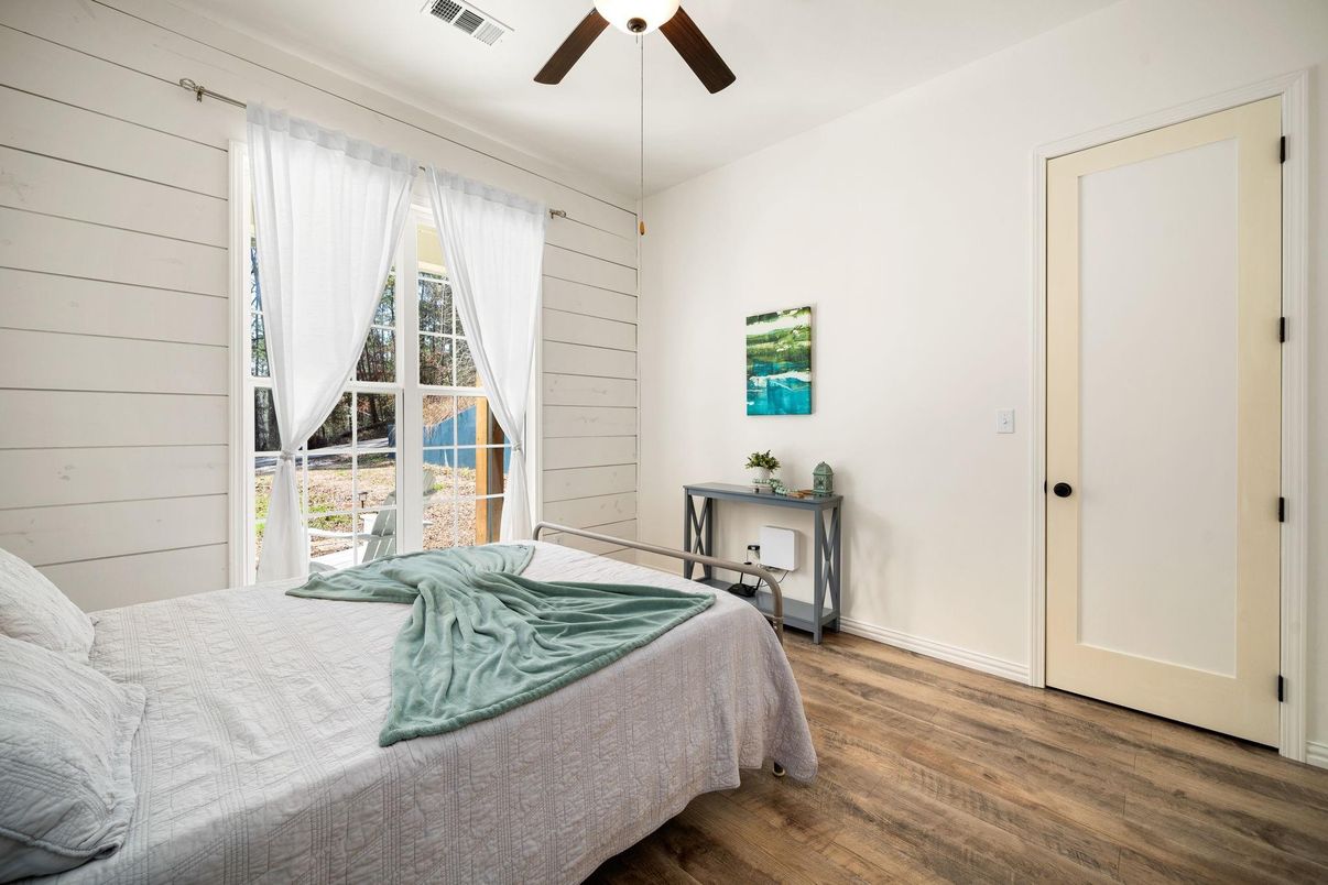 Bedroom, Interior, Wood Texture Flooring