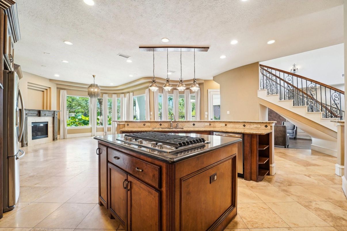 Interior, Kitchen, Pendant Lights, Recessed Lighting