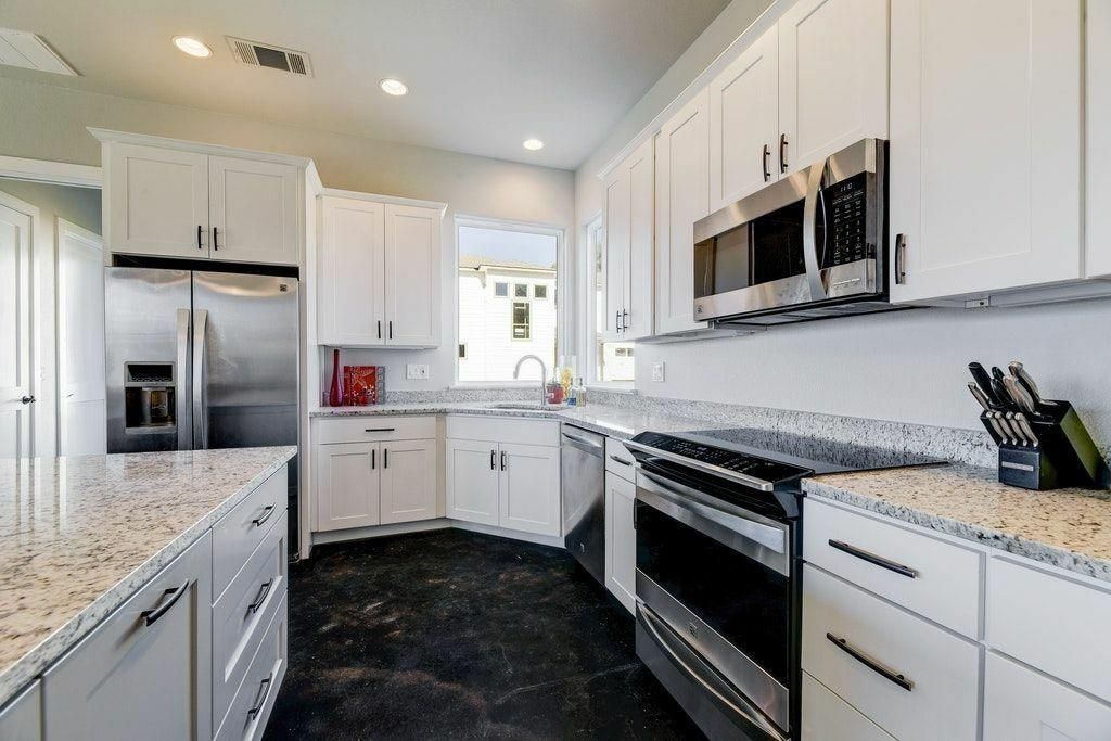 Interior, Kitchen, Recessed Lighting, Stainless Steel Appliances