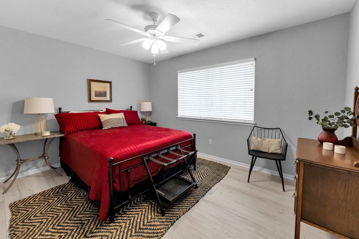 Bedroom, Interior, Wood Texture Flooring