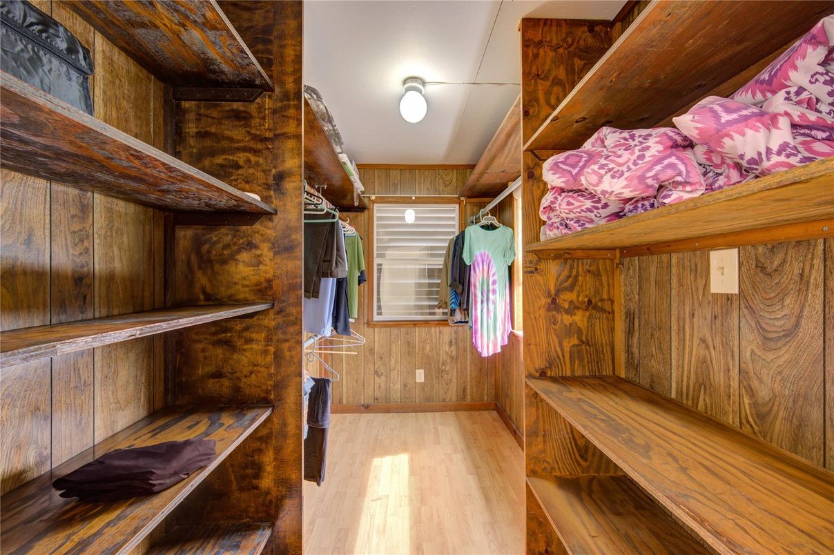 Interior, Walk-in Closets, Wood Texture Flooring, Wooden Walls