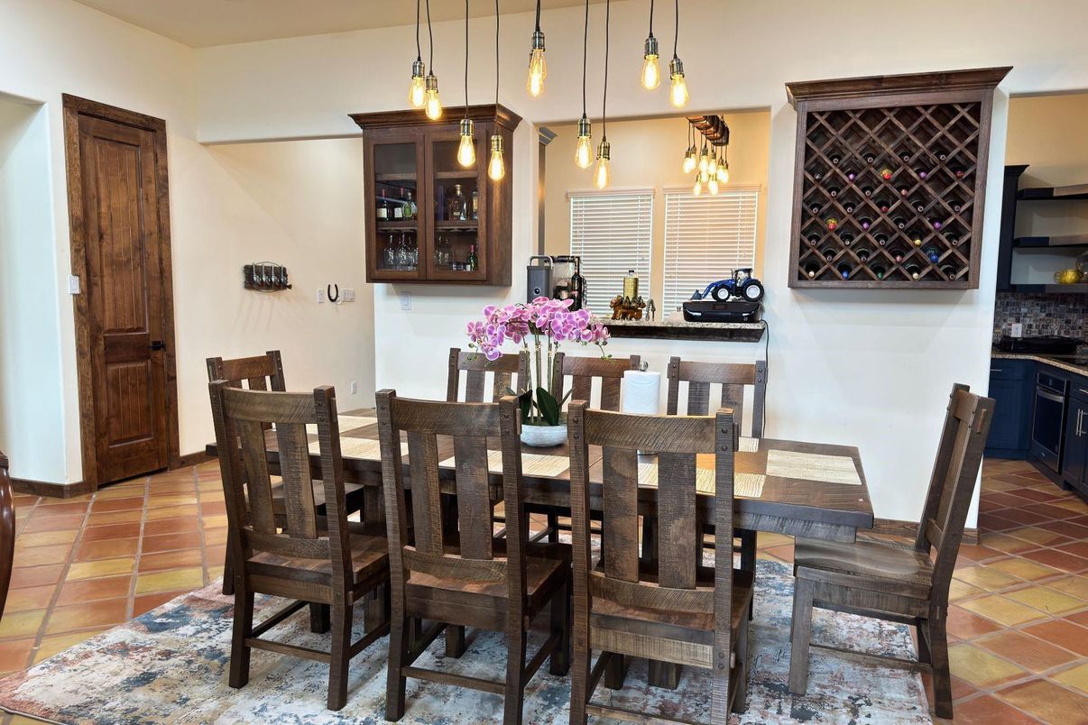 Dining room, Interior, Pendant Lights