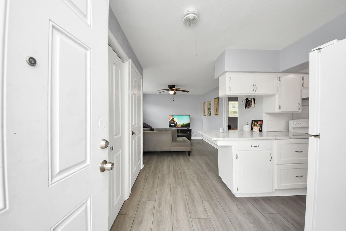 Interior, Kitchen, Wood Texture Flooring