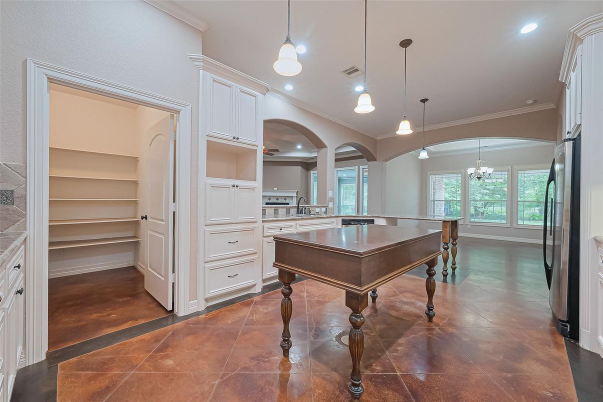 Interior, Kitchen, Pendant Lights, Recessed Lighting