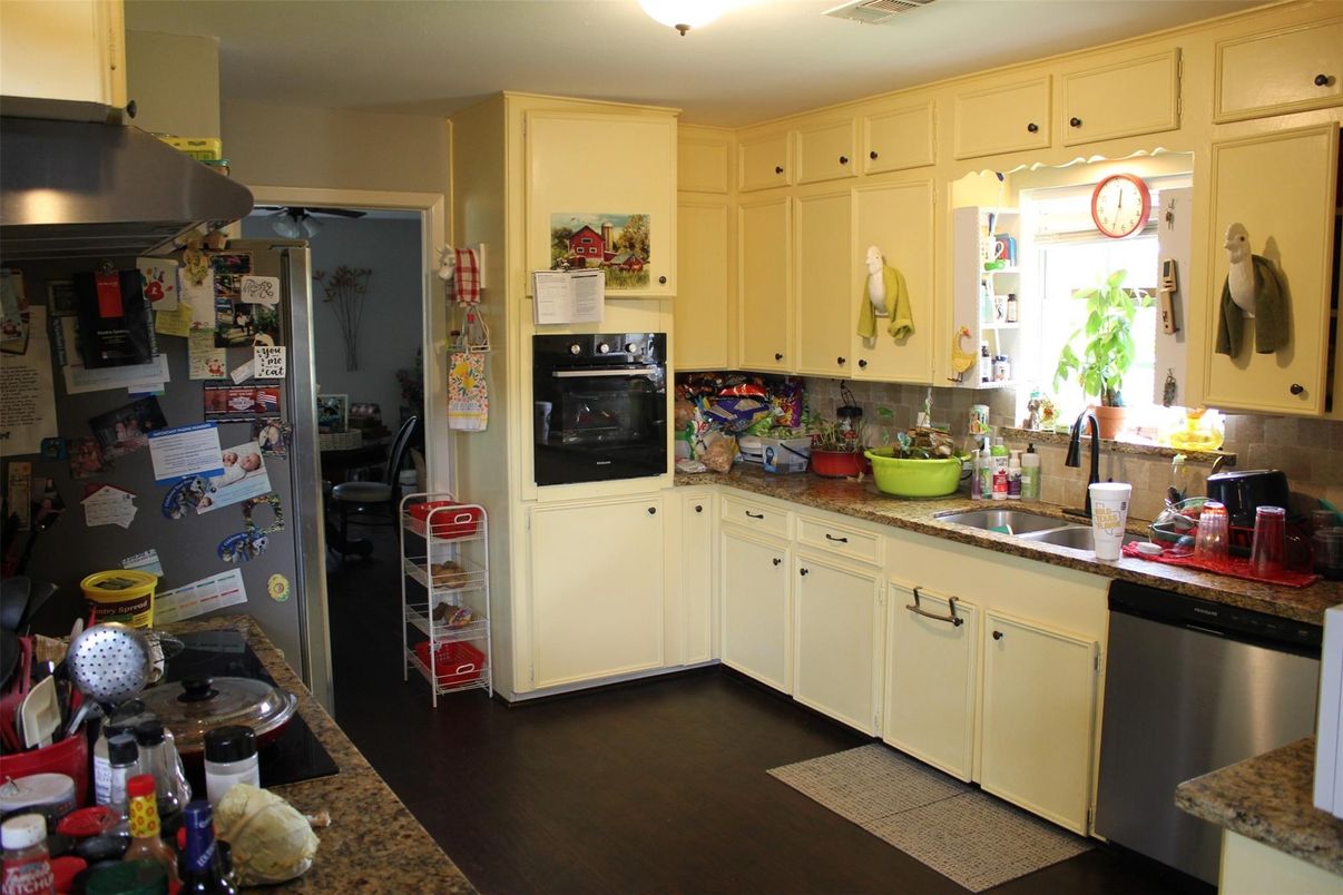 Interior, Kitchen, Wood Texture Flooring