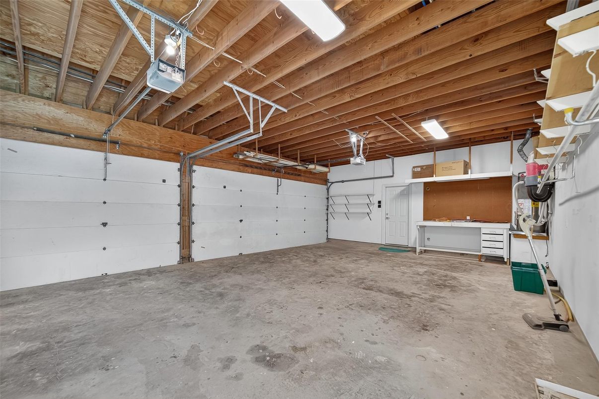 Garage, Interior, Wooden Beams, Wooden Ceilings