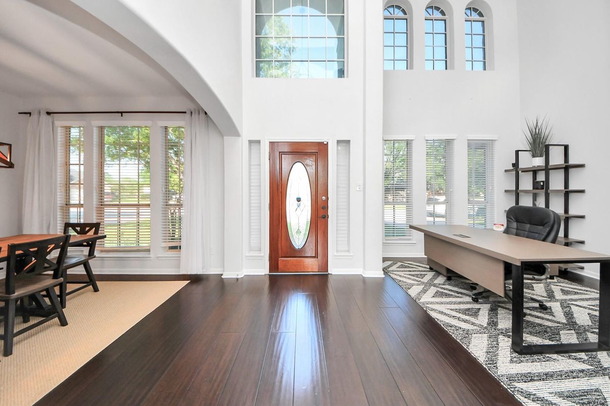 Home Office, Interior, Wood Texture Flooring