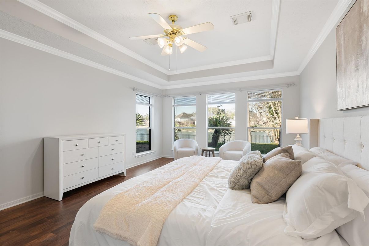 Bedroom, Interior, Wood Texture Flooring