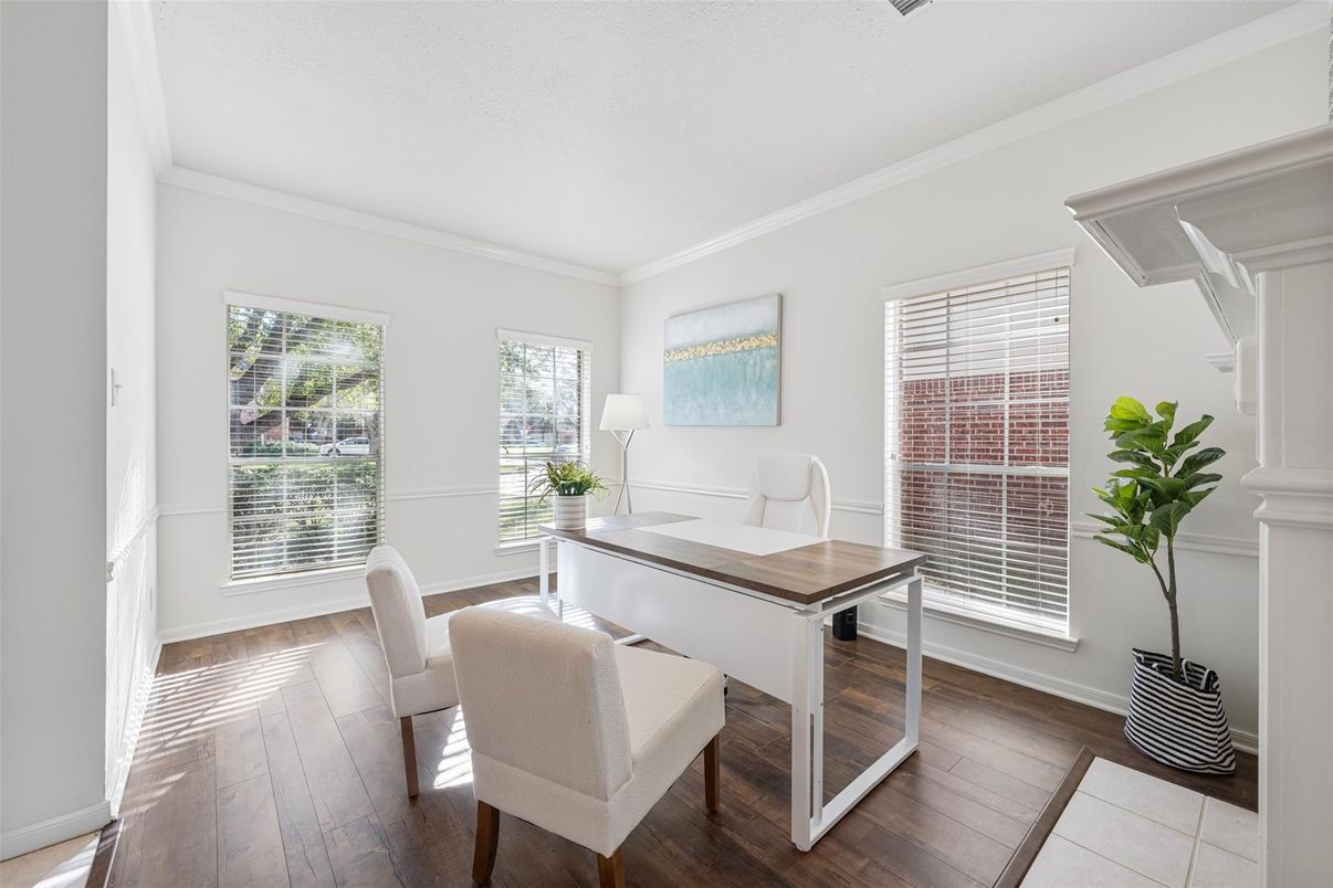 Home Office, Interior, Wood Texture Flooring