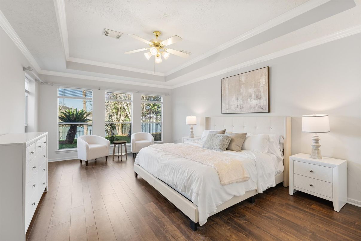 Bedroom, Interior, Wood Texture Flooring