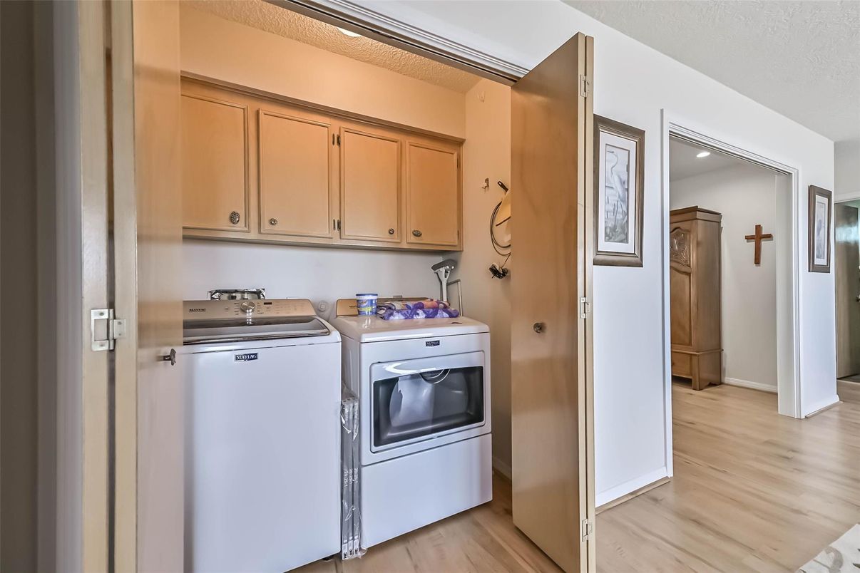 Interior, Recessed Lighting, Washer, Wood Texture Flooring