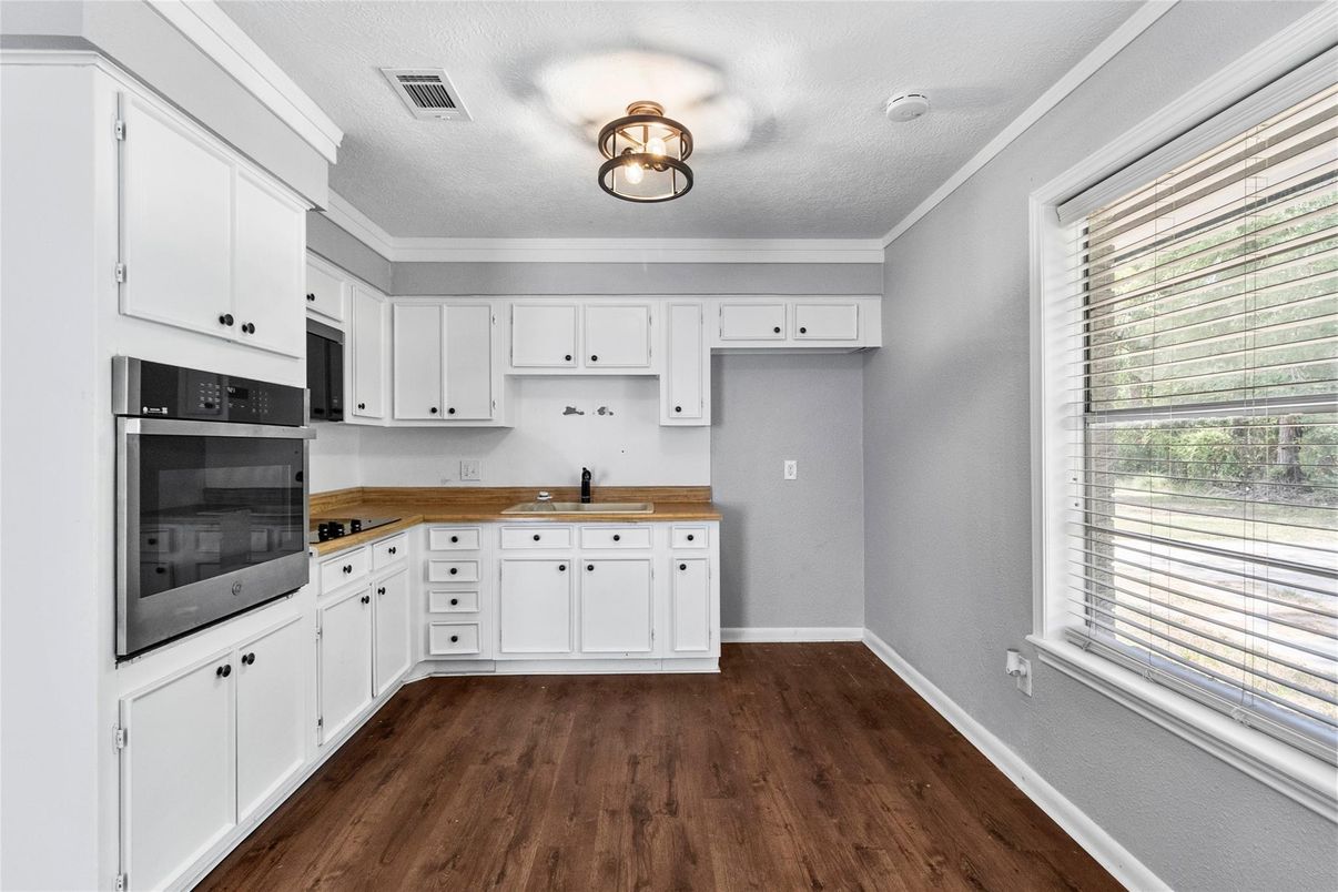 Interior, Kitchen, Wood Texture Flooring