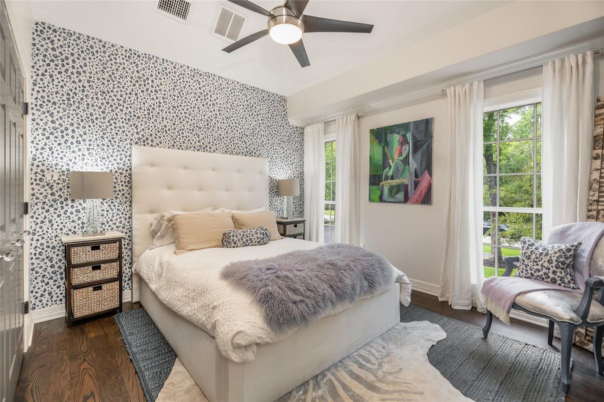 Bedroom, Interior, Wood Texture Flooring