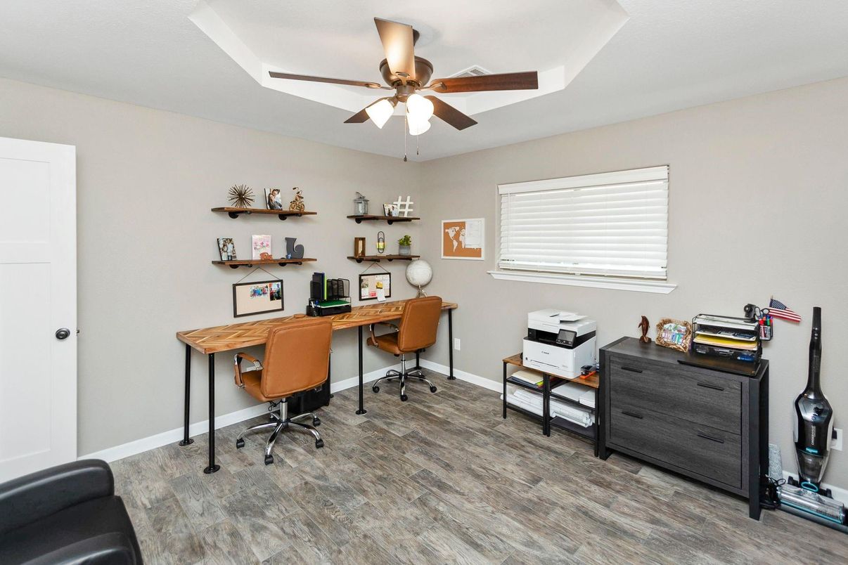 Home Office, Interior, Wood Texture Flooring