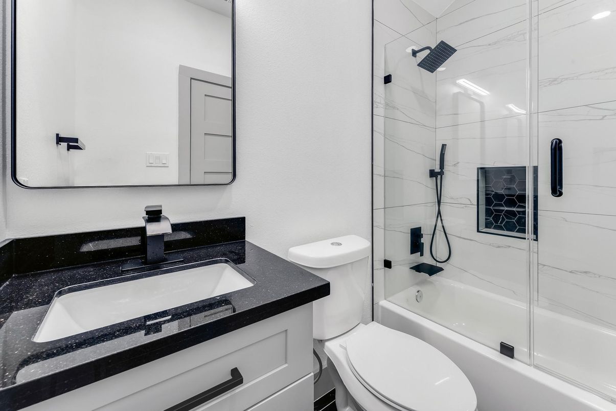 Bathroom, Glass Shower, Interior, Marble Walls