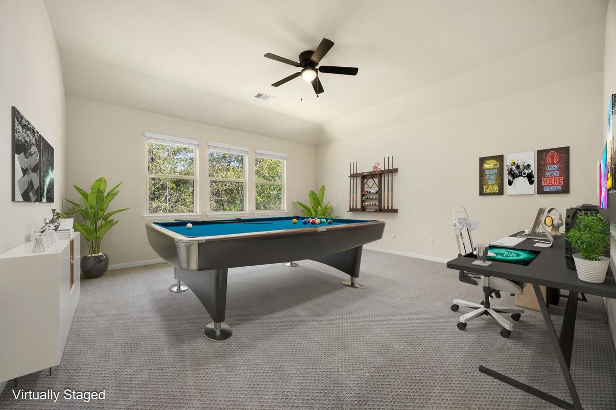 Billiard Table, Game Room, Home Office, Interior