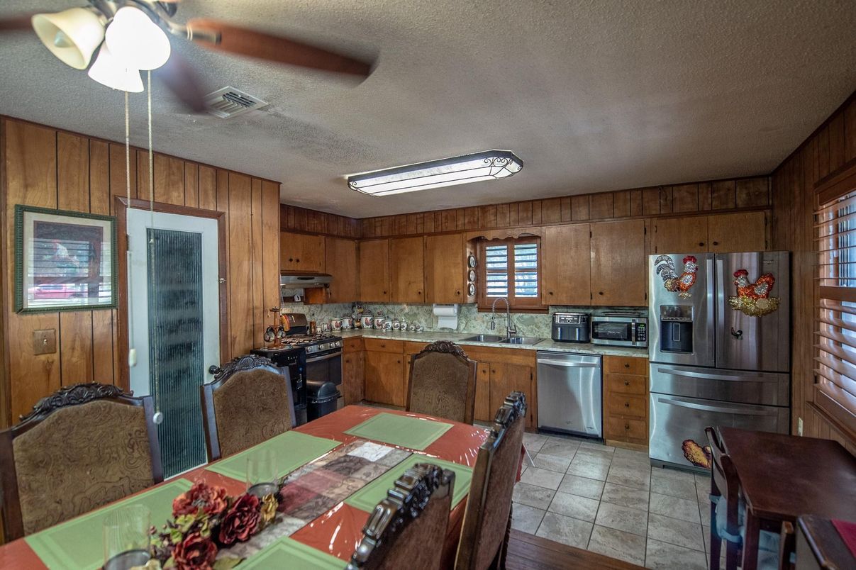 Dining room, Interior, Kitchen, Wooden Walls