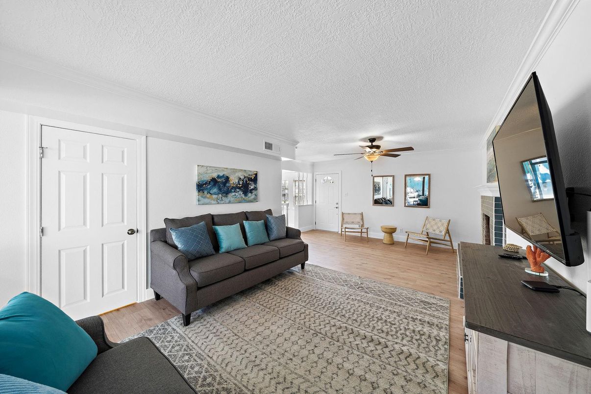 Fireplace, Interior, Wood Texture Flooring