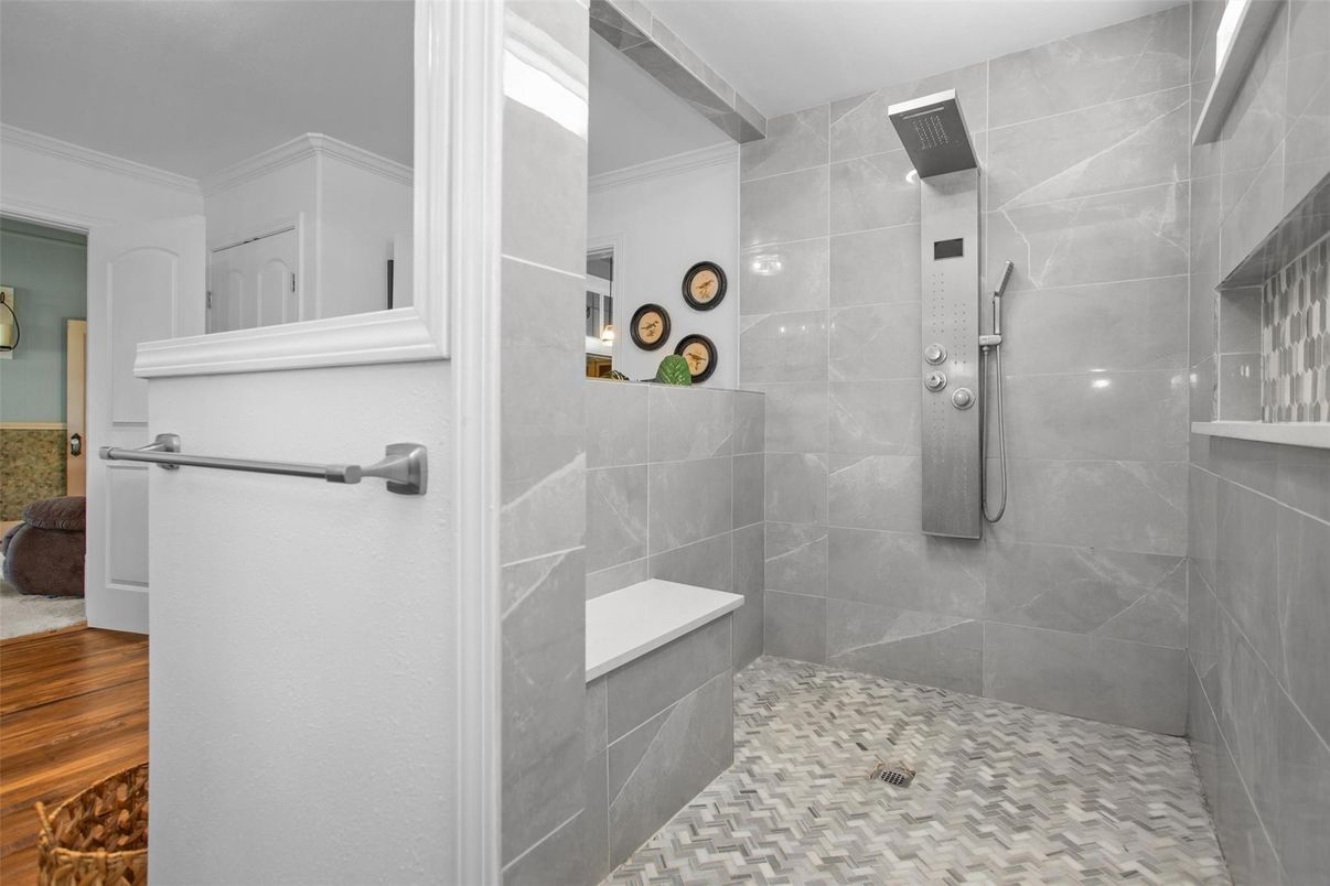 Bathroom, Interior, Wood Texture Flooring