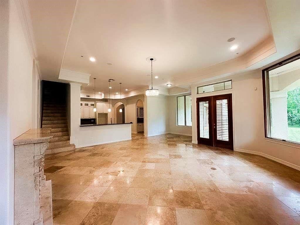 Empty room, Interior, Kitchen, Pendant Lights, Recessed Lighting