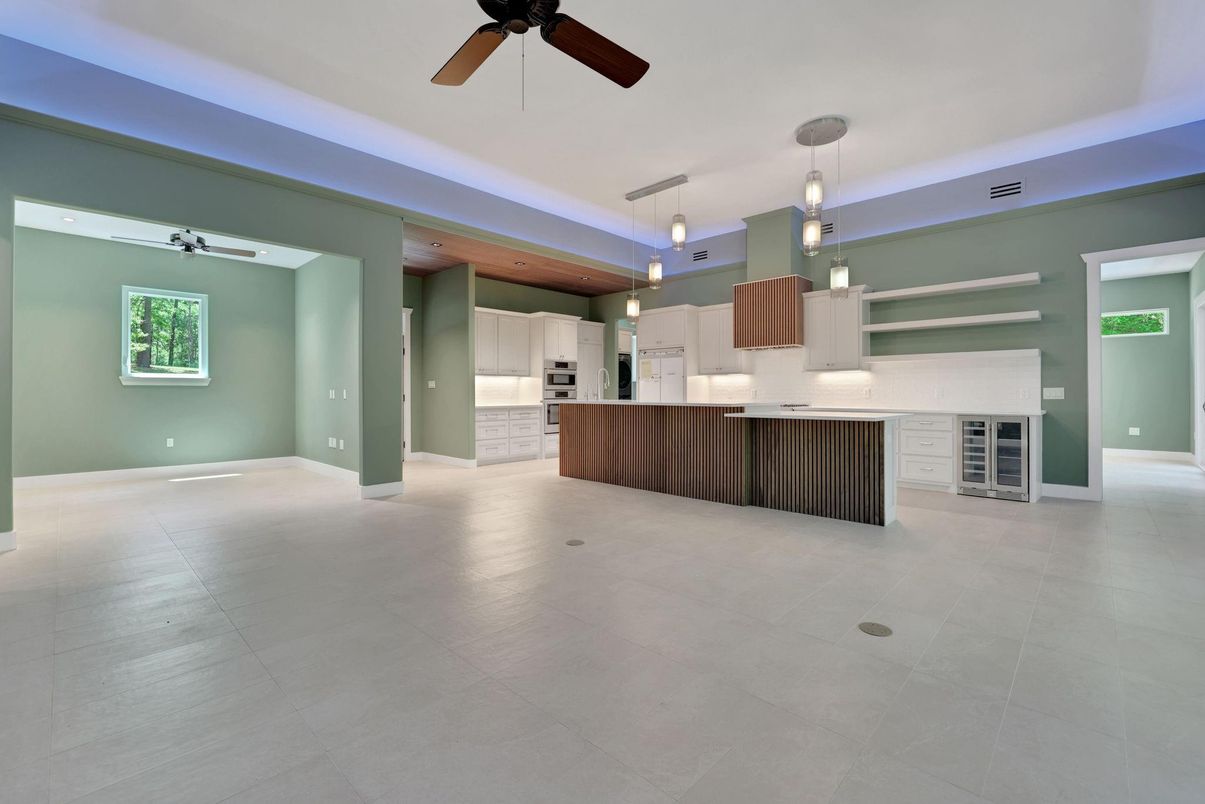 Interior, Kitchen, Pendant Lights, Stainless Steel Appliances