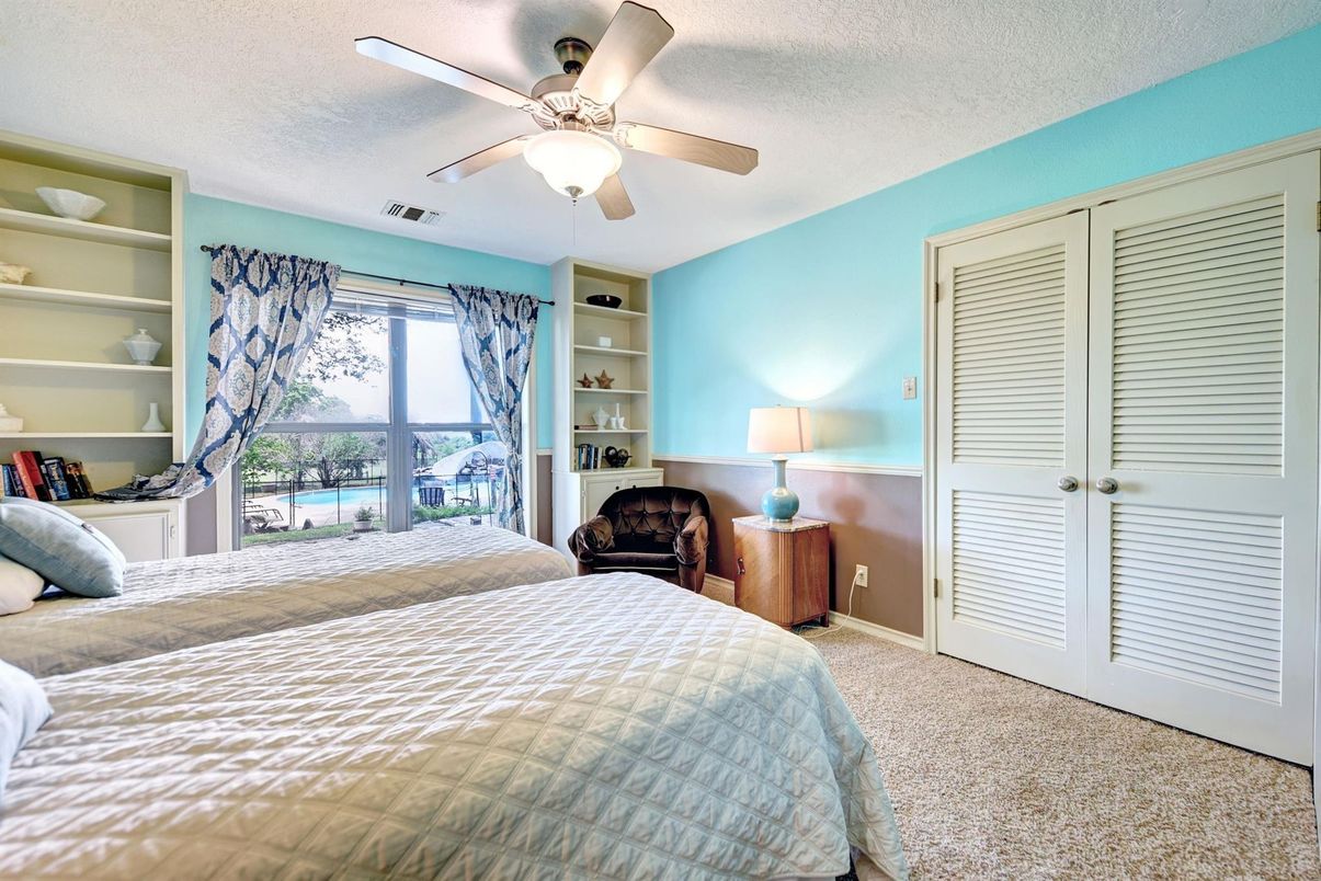 Bedroom, Fireplace, Interior