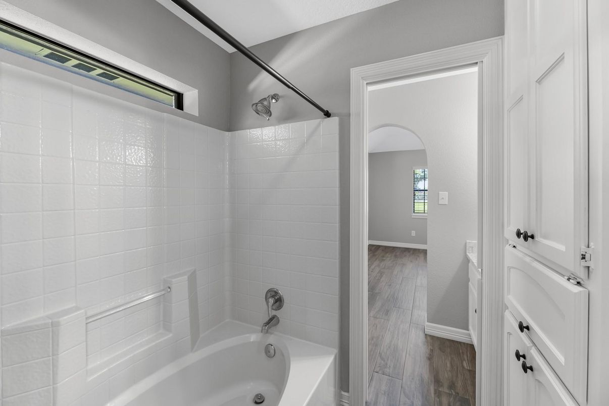 Bathroom, Interior, Wood Texture Flooring