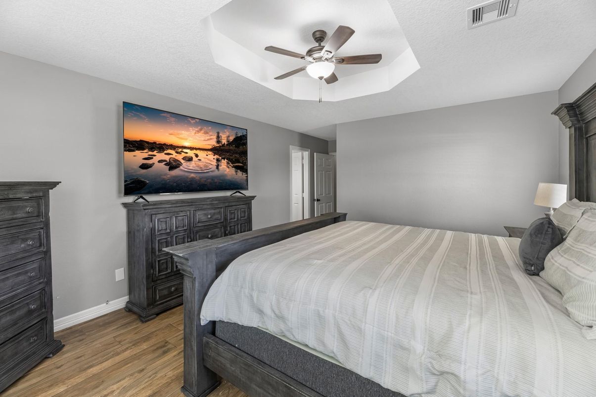Bedroom, Interior, Wood Texture Flooring