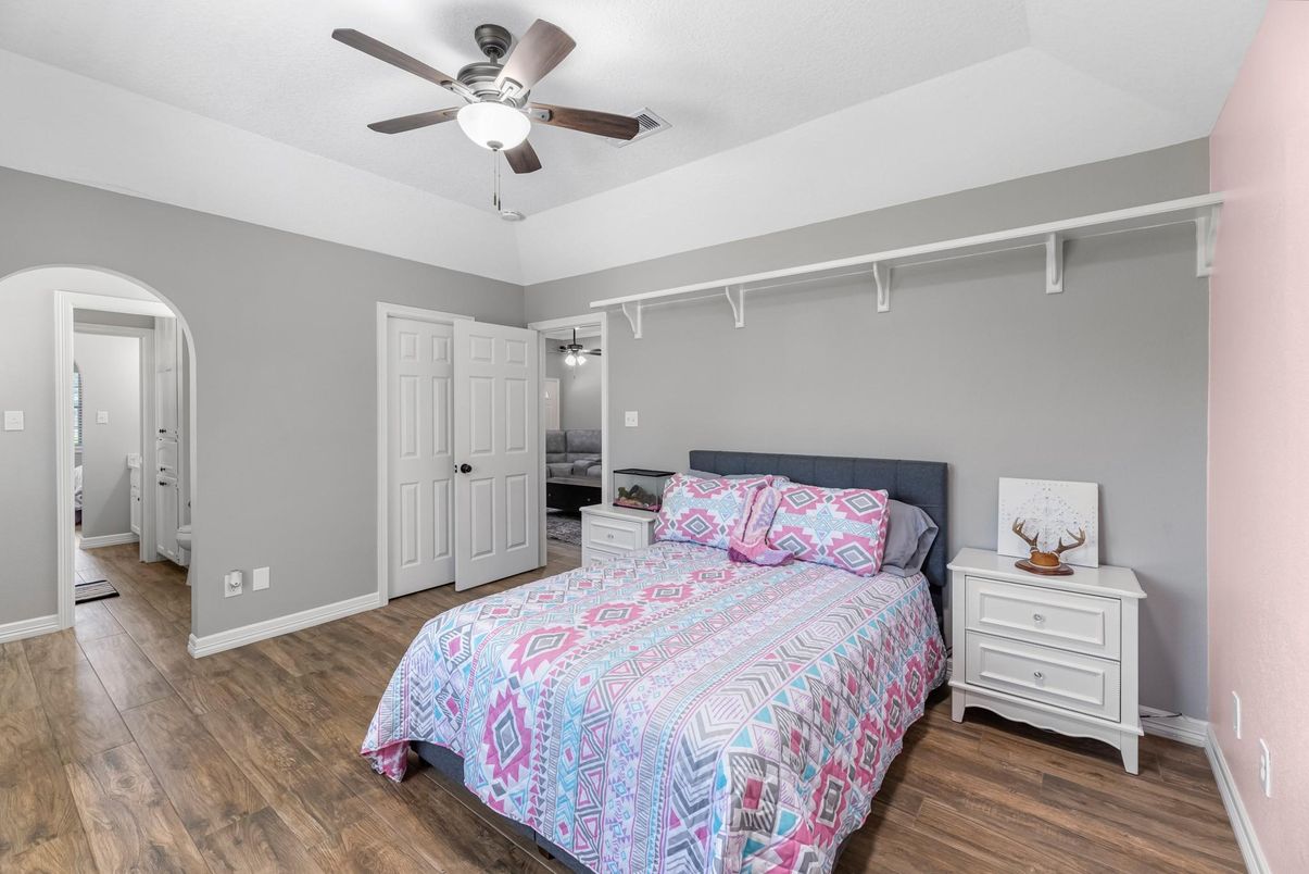 Bedroom, Interior, Wood Texture Flooring