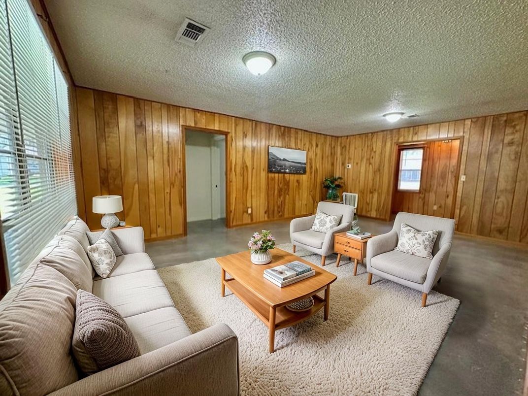Interior, Living room, Wooden Walls