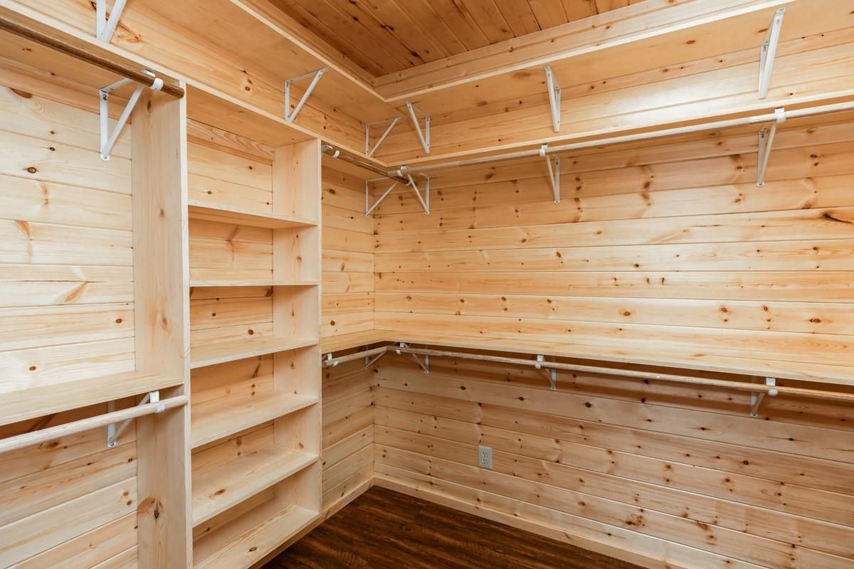 Interior, Walk-in Closets, Wooden Ceilings, Wood Texture Flooring, Wooden Walls