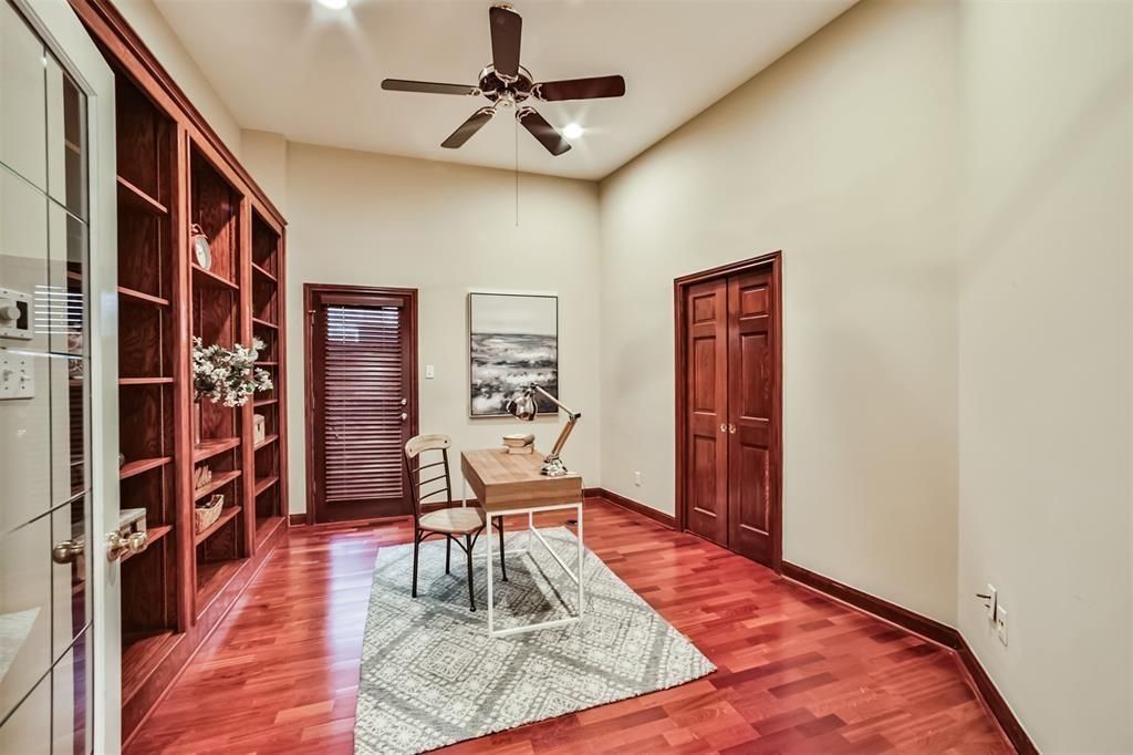Home Office, Interior, Wood Texture Flooring