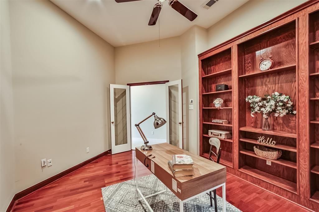 Home Office, Interior, Wood Texture Flooring