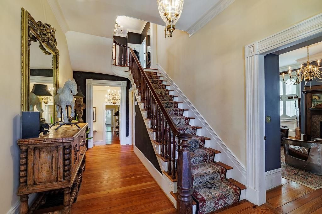 Chandelier, Interior, Wood Texture Flooring