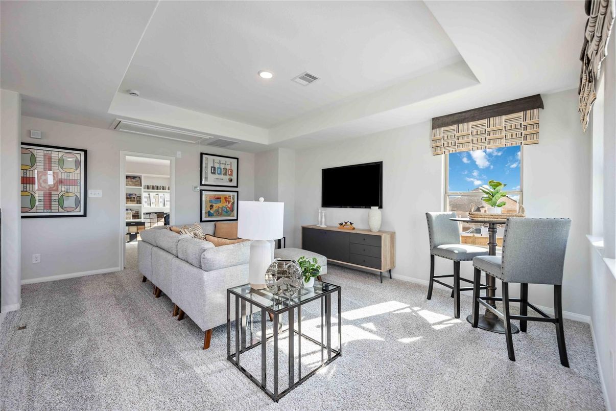 Interior, Living room, Recessed Lighting
