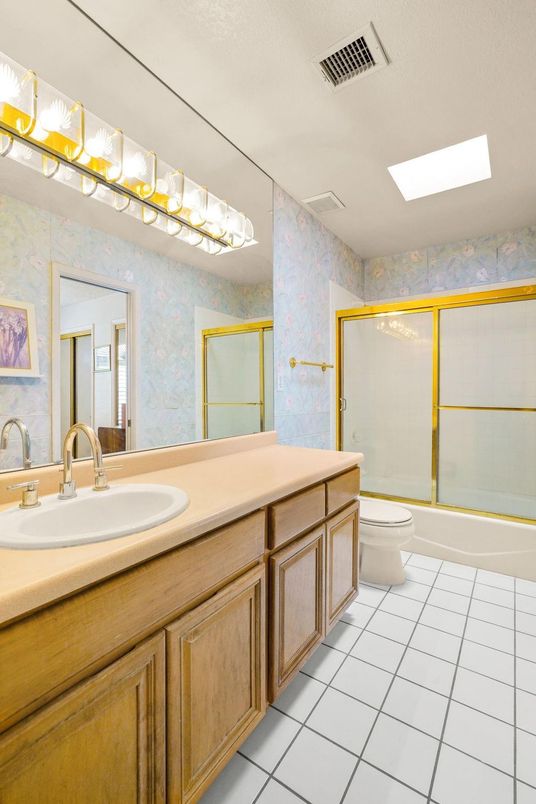 Bathroom, Dual Sink Vanities, Glass Shower, Interior