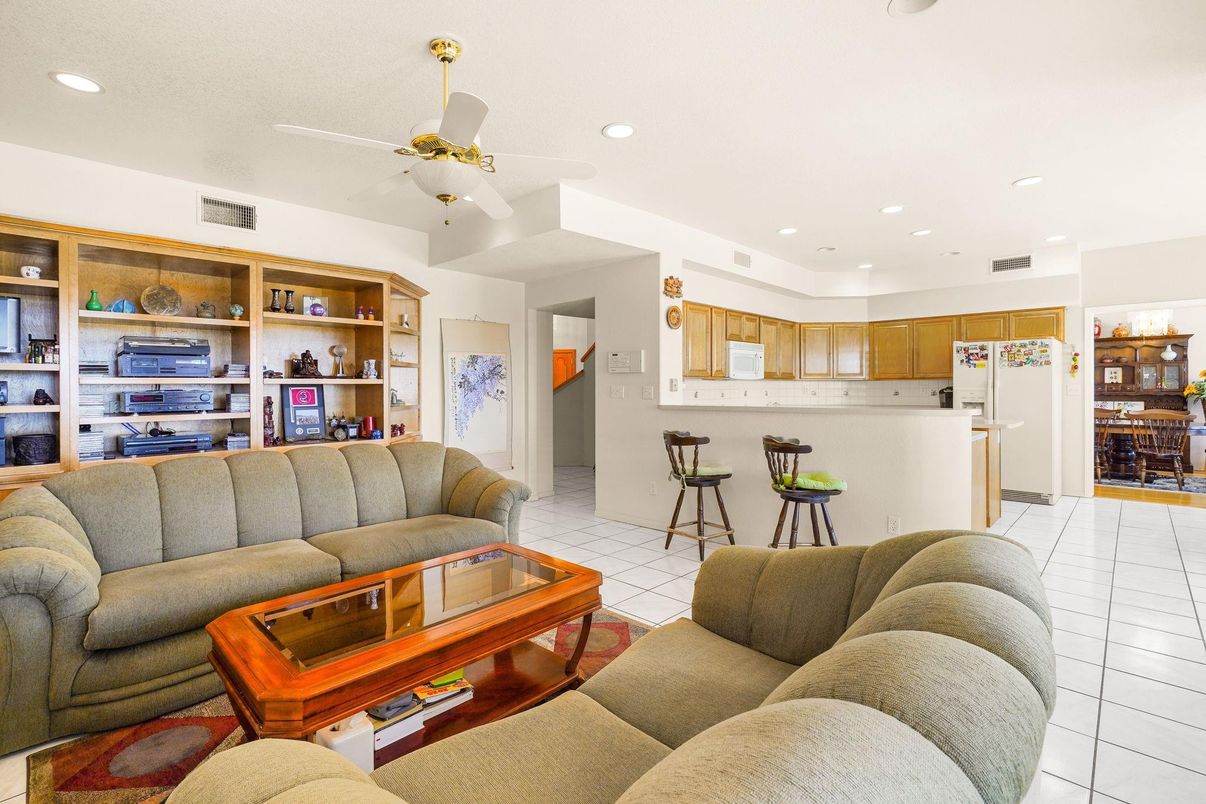 Interior, Kitchen, Living room, Recessed Lighting