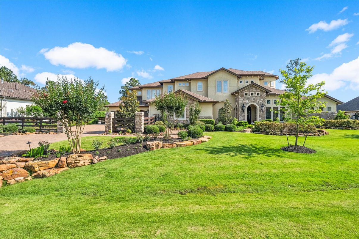 Attached, Backyard, Exterior, Facade, Mediterranean