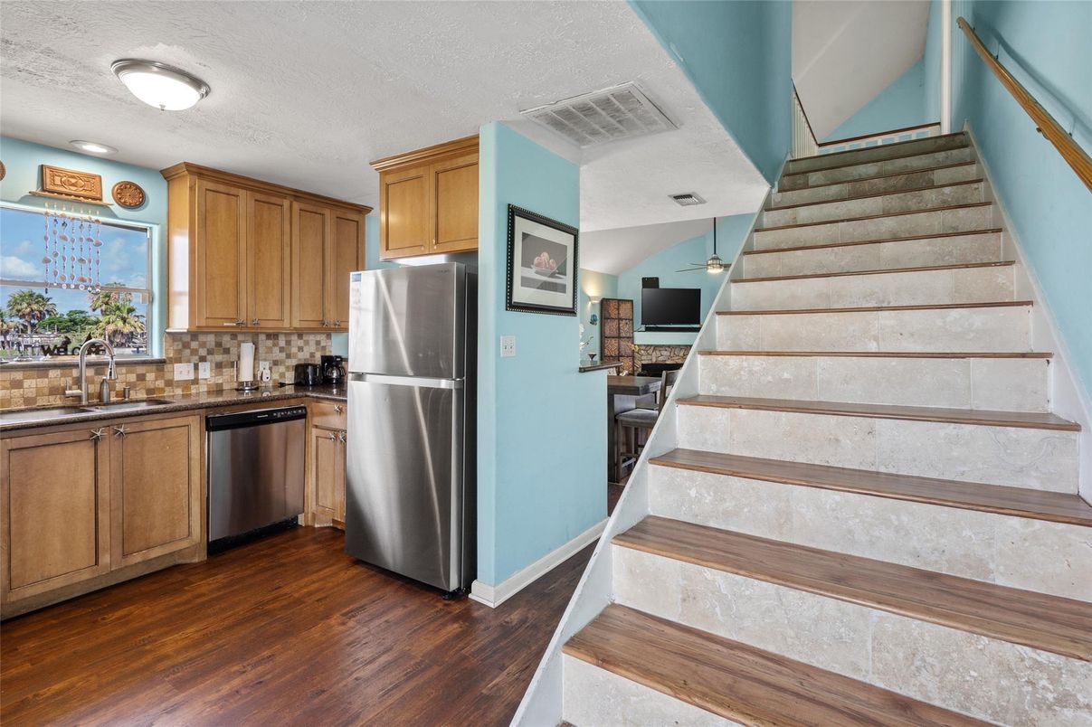 Interior, Kitchen, Wood Texture Flooring