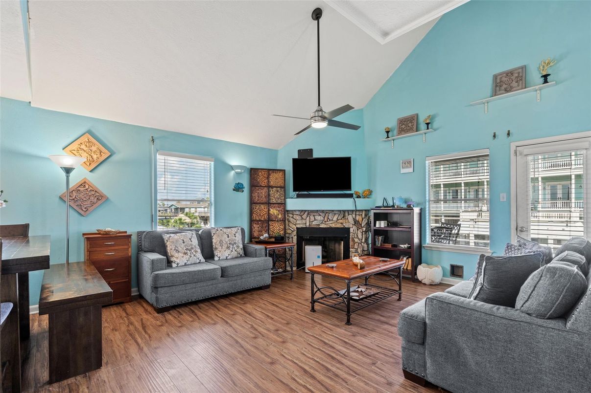 Fireplace, Interior, Living room, Wood Texture Flooring