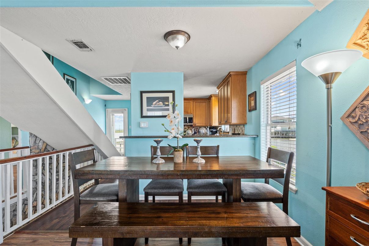 Dining room, Interior, Wood Texture Flooring