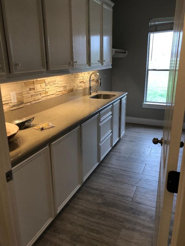 Interior, Kitchen, Wood Texture Flooring