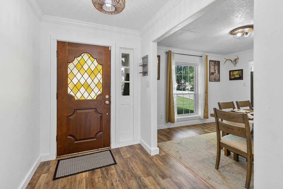 Dining room, Interior, Wood Texture Flooring