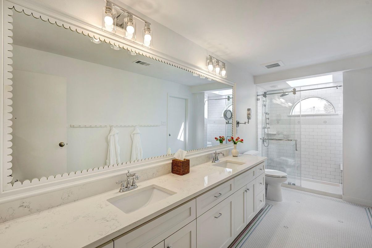 Bathroom, Dual Sink Vanities, Glass Shower, Interior